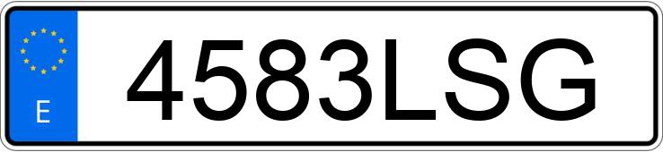 Numer rejestracyjny 4583LSG posiada TOYOTA C-HR