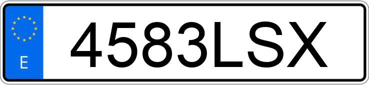 Numer rejestracyjny 4583LSX posiada SYM SYMPHONY