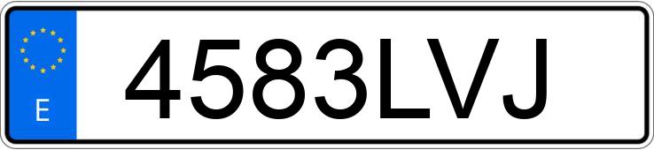 Numer rejestracyjny 4583LVJ posiada RENAULT K