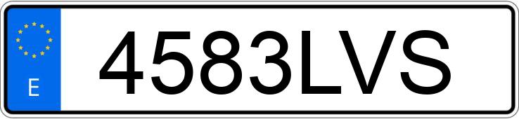 Numer rejestracyjny 4583LVS posiada FORD FOCUS