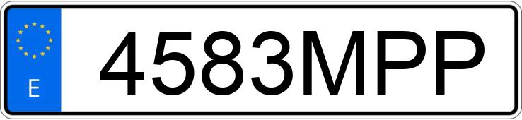 Il numero di registrazione 4583MPP ha CITROEN JUMPER