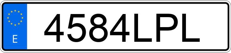 Il numero di registrazione 4584LPL ha TOYOTA C-HR
