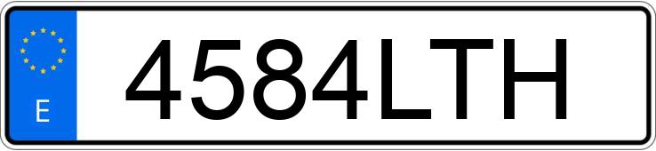 Numer rejestracyjny 4584LTH posiada BMW SERIE 1