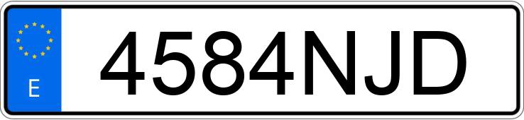 Numer rejestracyjny 4584NJD posiada TOYOTA COROLLA Numer rejestracyjny 4584NJD posiada TOYOTA COROLLA