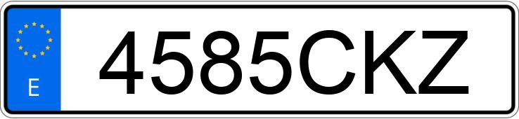 Numer rejestracyjny 4585CKZ posiada SUZUKI VITARA