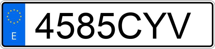 Numer rejestracyjny 4585CYV posiada TOYOTA COROLLA Numer rejestracyjny 4585CYV posiada TOYOTA COROLLA