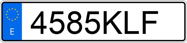 Numer rejestracyjny 4585KLF posiada SEAT ALHAMBRA Numer rejestracyjny 4585KLF posiada SEAT ALHAMBRA