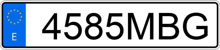 Numer rejestracyjny 4585MBG posiada AUDI Q4