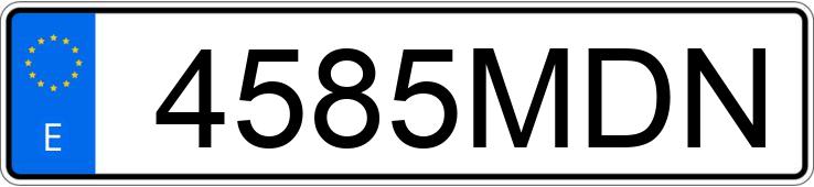 Numer rejestracyjny 4585MDN posiada FORD RANGER