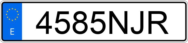 Numer rejestracyjny 4585NJR posiada NISSAN X-TRAIL