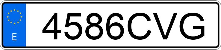 Numer rejestracyjny 4586CVG posiada MERCEDES SL (230)
