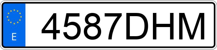 Numer rejestracyjny 4587DHM posiada BMW SERIE 3