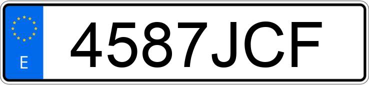 Numer rejestracyjny 4587JCF posiada FIAT DOBLO