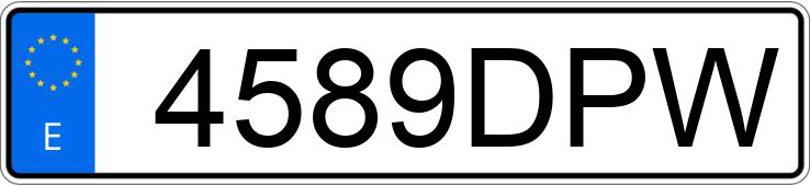 Numer rejestracyjny 4589DPW posiada BMW SERIE 3