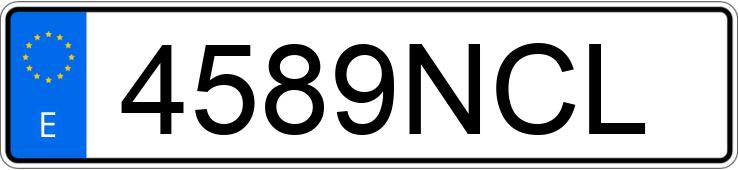 Numer rejestracyjny 4589NCL posiada BMW SERIE 3