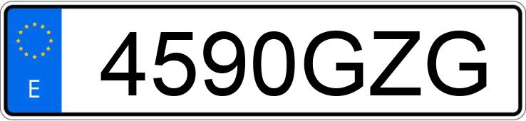 Numer rejestracyjny 4590GZG posiada MERCEDES E (212-207)