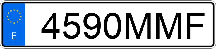 Numer rejestracyjny 4590MMF posiada OPEL MOVANO