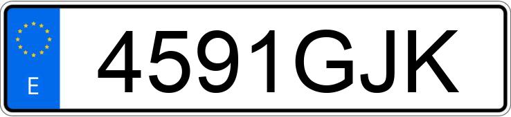 Numer rejestracyjny 4591GJK posiada VOLKSWAGEN PASSAT