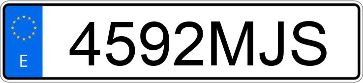 Numer rejestracyjny 4592MJS posiada VOLKSWAGEN POLO