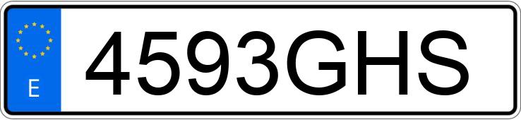Numer rejestracyjny 4593GHS posiada BMW SERIE 1