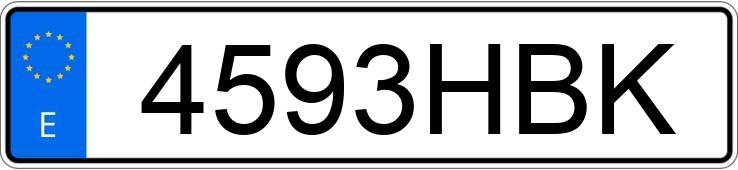 Numer rejestracyjny 4593HBK posiada ALFA ROMEO GIULIETTA