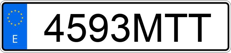 Numer rejestracyjny 4593MTT posiada BMW SERIE 2