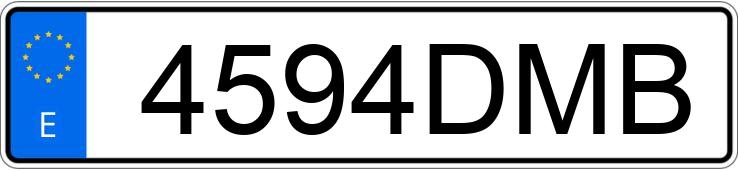 Numer rejestracyjny 4594DMB posiada SKODA FABIA