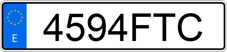 Numer rejestracyjny 4594FTC posiada ALFA ROMEO 147 Numer rejestracyjny 4594FTC posiada ALFA ROMEO 147