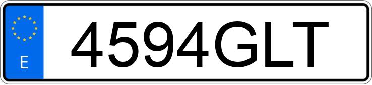 Numer rejestracyjny 4594GLT posiada AUDI A3