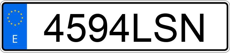 Numer rejestracyjny 4594LSN posiada FORD PUMA