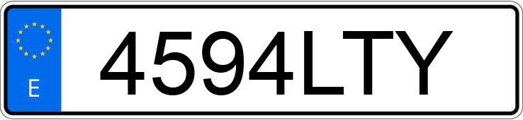 Numer rejestracyjny 4594LTY posiada BMW SERIE 8