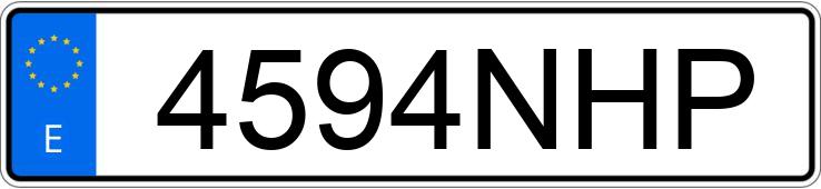 Numer rejestracyjny 4594NHP posiada MERCEDES GLB (247)