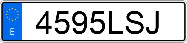 Numer rejestracyjny 4595LSJ posiada VOLKSWAGEN EOS