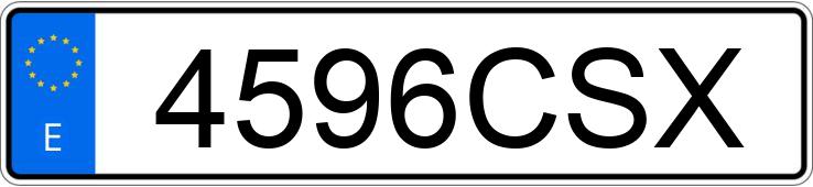 Numer rejestracyjny 4596CSX posiada CITROEN SAXO