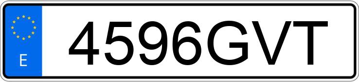 Numer rejestracyjny 4596GVT posiada FORD FIESTA