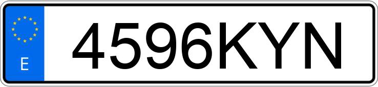 Numer rejestracyjny 4596KYN posiada TOYOTA COROLLA