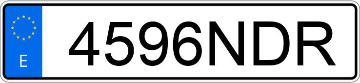 Numer rejestracyjny 4596NDR posiada MERCEDES GLC (254)