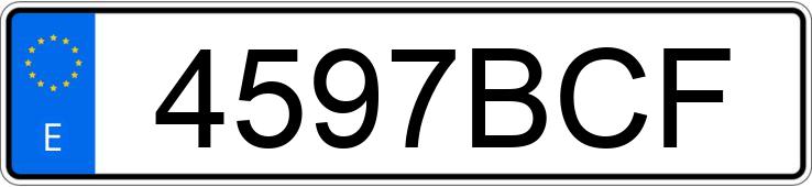 Numer rejestracyjny 4597BCF posiada CITROEN XSARA