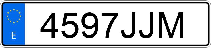 Numer rejestracyjny 4597JJM posiada MERCEDES C (205)