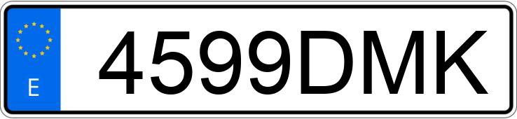 Numer rejestracyjny 4599DMK posiada RENAULT MEGANE