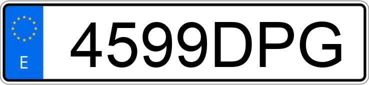Numer rejestracyjny 4599DPG posiada BMW SERIE 3