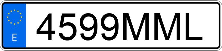 Numer rejestracyjny 4599MML posiada APRILIA SX