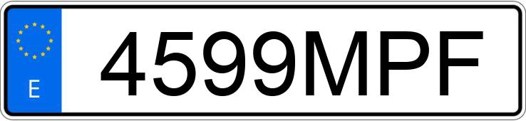 Numer rejestracyjny 4599MPF posiada AUDI COUPE