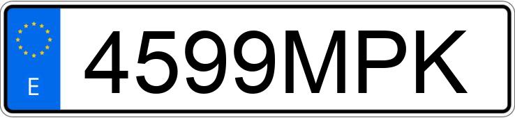 Numer rejestracyjny 4599MPK posiada HONDA FORZA