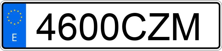 Numer rejestracyjny 4600CZM posiada BMW SERIE 3