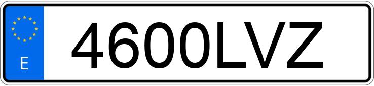 Numer rejestracyjny 4600LVZ posiada AUDI A6