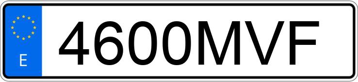 Numer rejestracyjny 4600MVF posiada TESLA MODEL 3 Numer rejestracyjny 4600MVF posiada TESLA MODEL 3