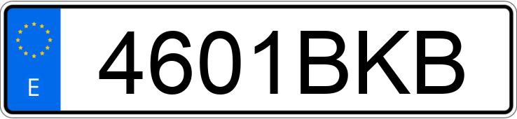 Numer rejestracyjny 4601BKB posiada BMW SERIE 3