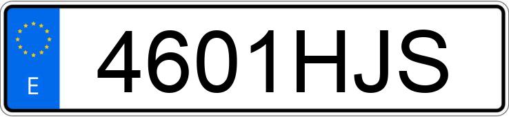 Numer rejestracyjny 4601HJS posiada MERCEDES C (204)