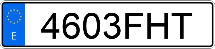 Numer rejestracyjny 4603FHT posiada BMW SERIE 3